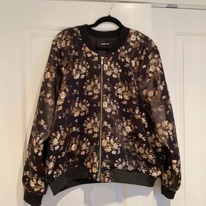 Mint condition Charlotte Russe Bomber jacket. Size 1X